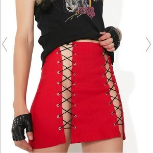 Omighty OG Xtina skirt in red
